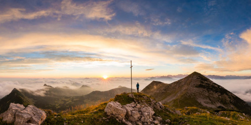 Sonnenaufgang im Estergebirge